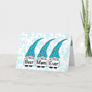 Gnome Mors dag Best Mamma någonsin Helgkort
