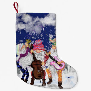 Gnome Musical Band Funny-julklapp Liten Julstrumpa
