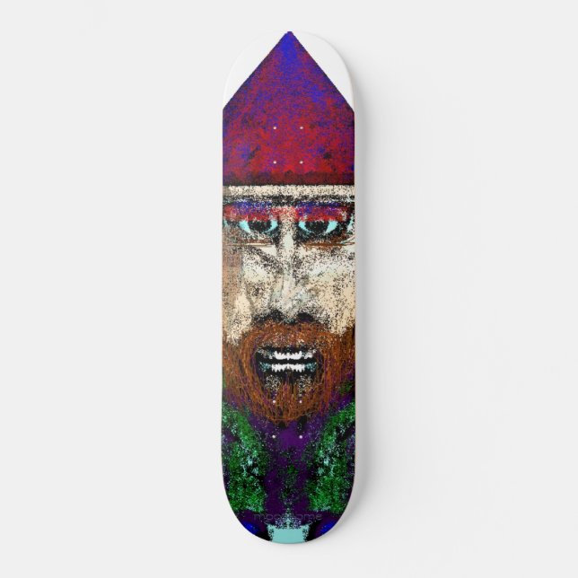 Gnome Nutcracker Skateboard (Framsida)