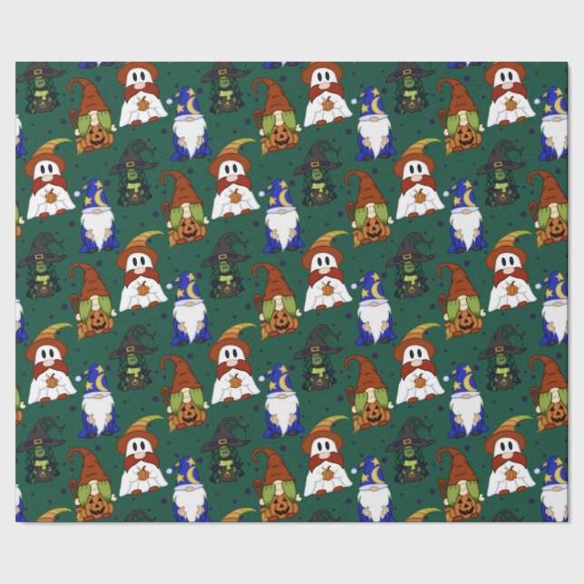 Gnome-o-Ween (Medium) Presentpapper (Seam)