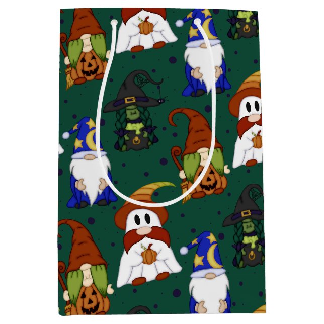 Gnome-o-Ween (Medium) presentpåse (Framsidan)