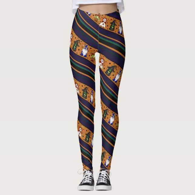 Gnome-o-Ween-remsa Leggings (Framsida)