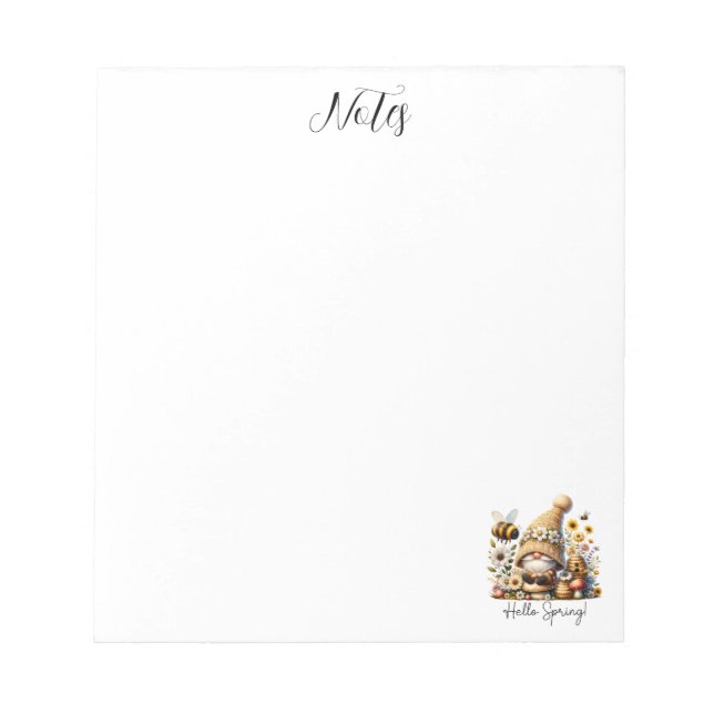 Gnome och Bee i Vår Anteckningsblock (Framsida)