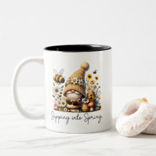 Gnome och Bee Vår Två-Tonad Mugg