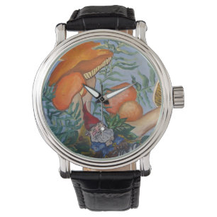 Gnome och champinjoner armbandsur