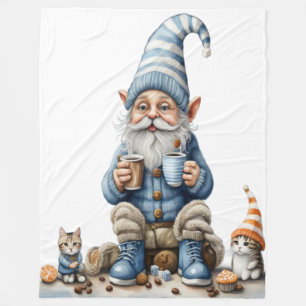 Gnome- och vintersäsongen fleecefilt
