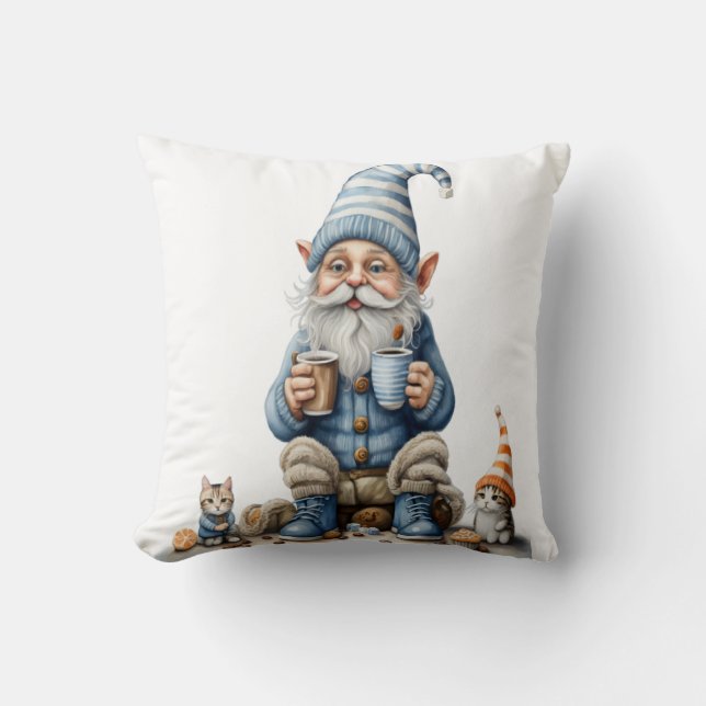 Gnome- och vintersäsongen kudde (Framsida)