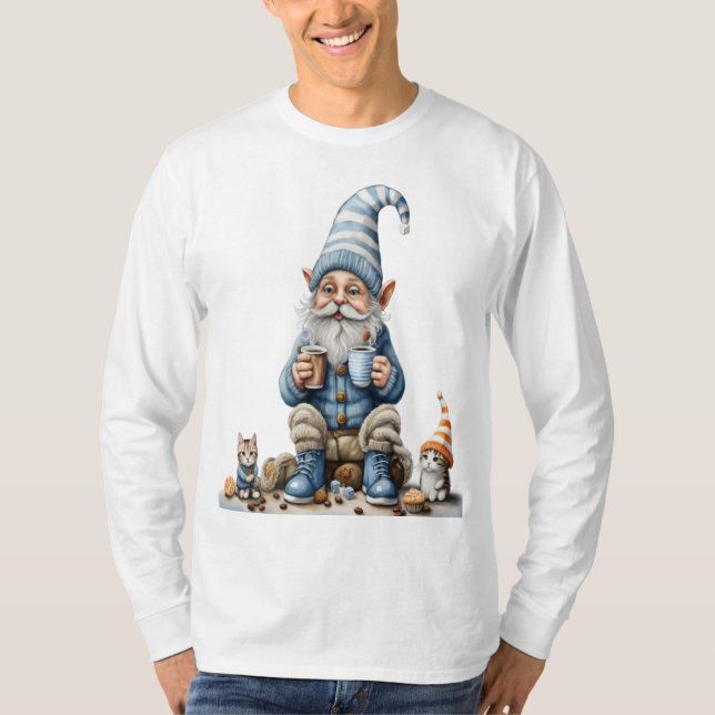 Gnome- och vintersäsongen t shirt (Framsida)