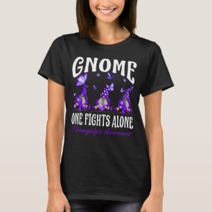 Gnome One Fibromyalgia Awareness Ensam Fibromyalgi T Shirt