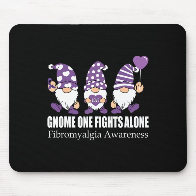 Gnome One Fibromyalgia Awareness Ensam Warr Musmatta (Framsidan)