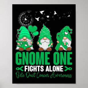 Gnome One Fight Ensam Gnomies Bile Duct Cancer Aw Poster