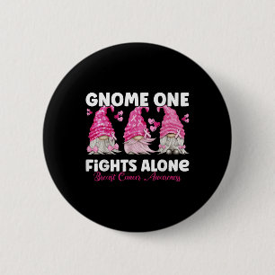 Gnome One Fight Ensam Rosa _ Breast Cancer Awaren Knapp