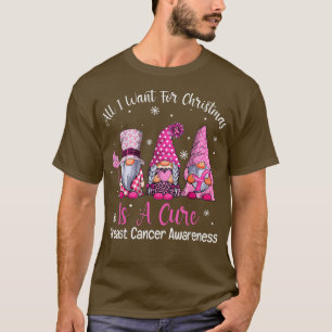 Gnome One Fight Ensam Rosa Breast Cancer Awarenes T Shirt