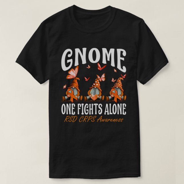Gnome One Fight Ensam RSD CRPS Awareness T Shirt (Design framsida)