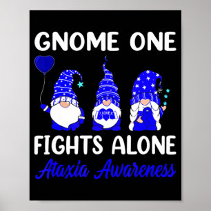 Gnome One Fights Ensam Blue Ribbon Ataxi Awarenes Poster