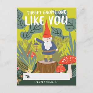 Gnome One som du Valentine Helg Vykort