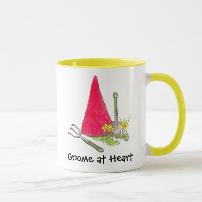 Gnome på hjärta mugg (Höger)