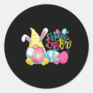 Gnome Påskägg Hunt Gnomes Bunny Glad påsk Da Runt Klistermärke
