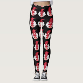 Gnome Pisces Astrology Sign Angel Leggings