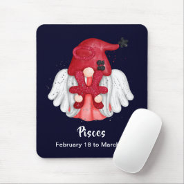 Gnome Pisces Astrology Sign Angel Mouse Pad Musmatta