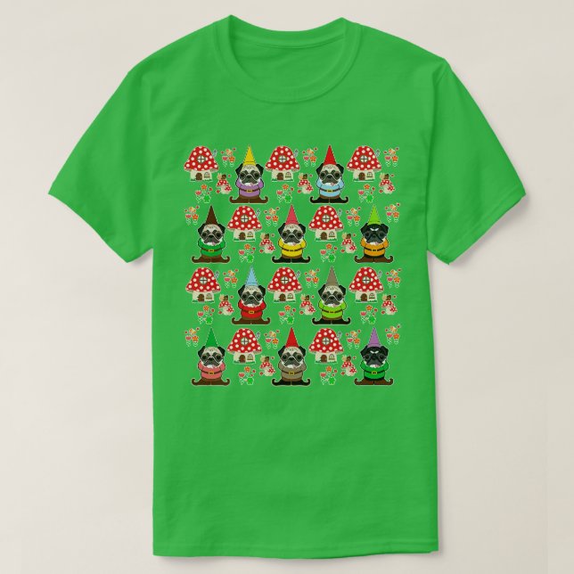 Gnome pugs t shirt (Design framsida)