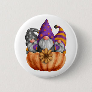 Gnome Pumpkin Trio-knapp Knapp