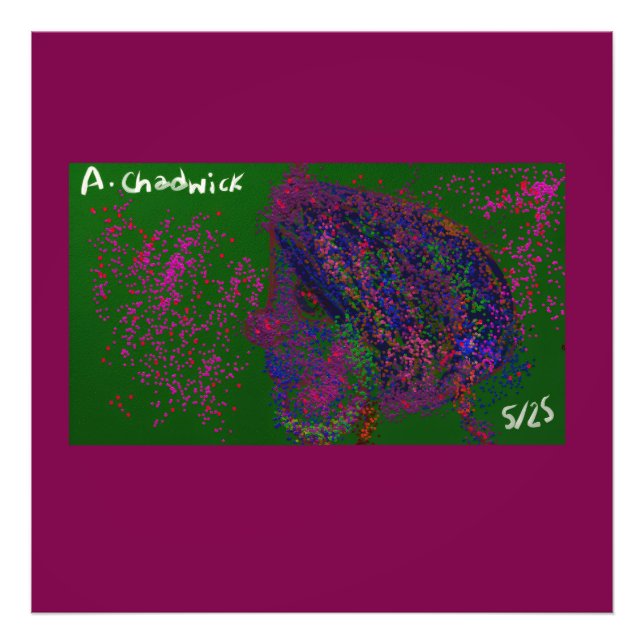 Gnome Quilted Pattern  Fototryck (Framsidan)