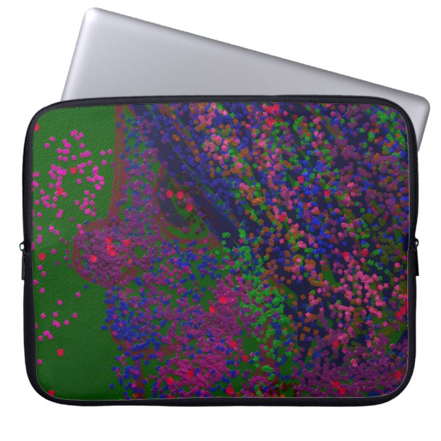 Gnome Quilted Pattern Laptop Sleeve (Framsidan)