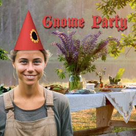 Gnome Red med blomma