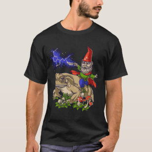 Gnome Riding Bufo Alvarius Toad 5 Meo Dmt Psychede T Shirt