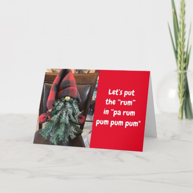 GNOME SAGER **RUM HUMOR** PÅ JULKORT KORT (Framsida)