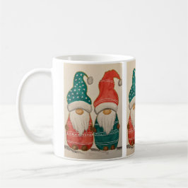 Gnome Santa Couple Kaffemugg