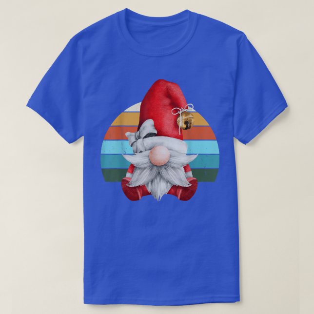 Gnome Santa Julgran Ljus Julafton Tonåringar T-Shi T Shirt (Design framsida)