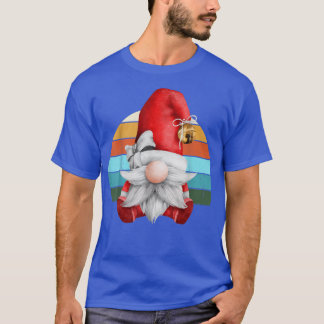 Gnome Santa Julgran Ljus Julafton Tonåringar T-Shi T Shirt