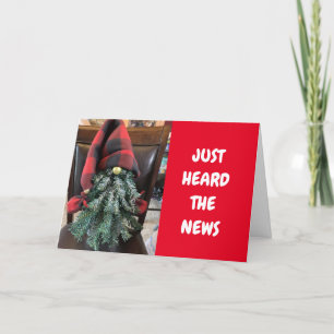 GNOME SAYS **LYCKLIG 50:e BIRTHDAY**-kort Kort