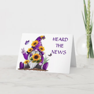 GNOME SAYS LYCKLIG "70:e BIRTHDAY" Kort