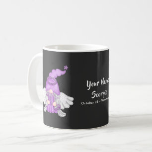 Gnome Scorpio Astrology signera ditt namn Kaffemugg