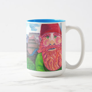 Gnome Selfie Två-Tonad Mugg