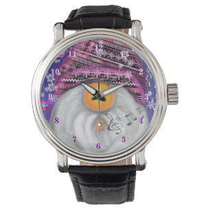 Gnome Sjunga Lycklig-julen Sång Watch Armbandsur