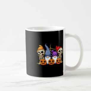 Gnome Skeleton Lazy Halloween Costume Cute Pumpkin Kaffemugg