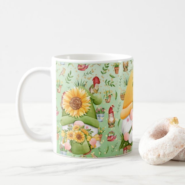 GNOME solros, för Gnome-älskare, Kaffe Kaffemugg (Med munk)