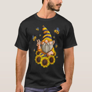 Gnome-solros med bin nome hippie t shirt