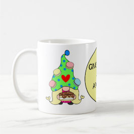 Gnome som ditt namn Cookies Hat Cake Heart Kaffemugg
