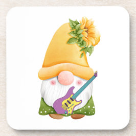 Gnome spelar en Guitar på en Underlägg