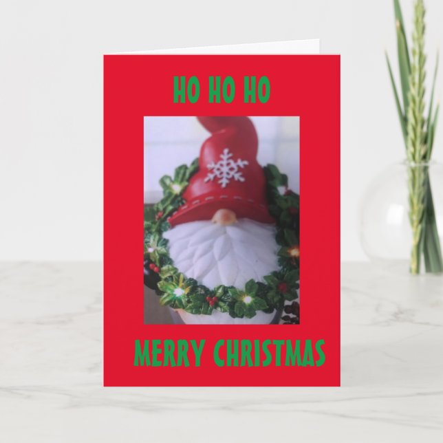 GNOME SPREDING "CHRISTMAS CHEER CARD" HELGDAG CARD HELGKORT (Framsida)