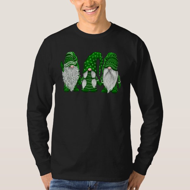 Gnome St Patrick Day Irish Grönt Saint patrick Luc T Shirt (Framsida)