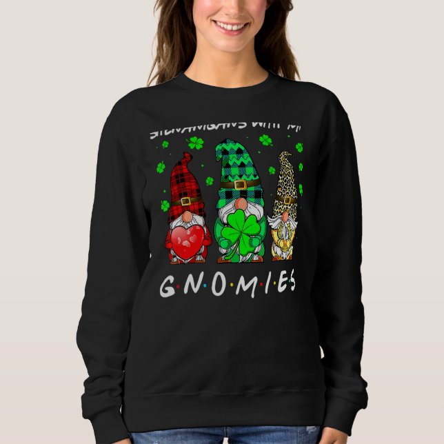 Gnome St Patrick S Day Shenanigans with my Gnomies T Shirt (Framsida)