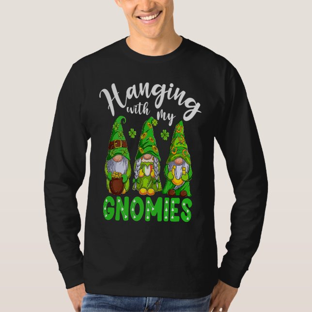 Gnome St Patricks Day Hanging With My Gnomies Sham T Shirt (Framsida)