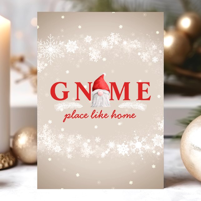 Gnome Ställe gillar juljul Helgkort (Skapare uppladdad)