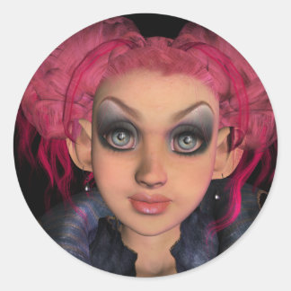 Gnome Sticker Runt Klistermärke